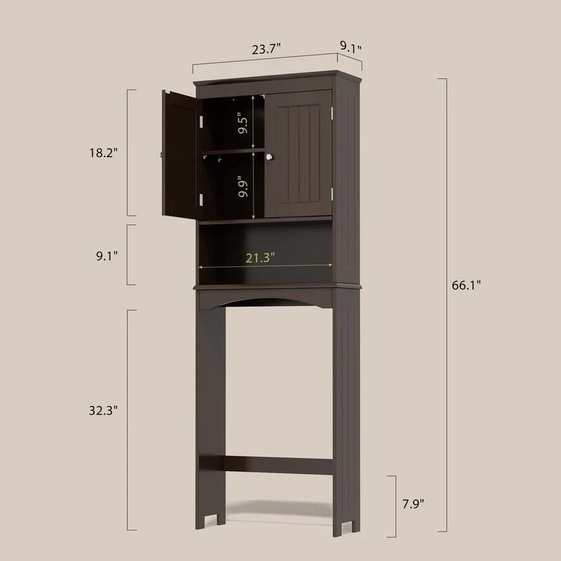 Mobiletto portaoggetti per bagno, mobiletto portaoggetti per WC, mensola da bagno sopra il WC, salvaspazio per WC