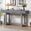 Elegante consolle con tre cassetti, tavolino da ingresso extra lungo per ingresso, corridoio, soggiorno, foyer, corridoio