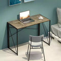 Scrivania Pieghevole Moderna Piccola per Computer per Ufficio Domestico, Rovere Chiaro, 99 cm