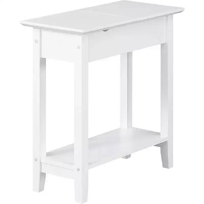 Tavolino Belmont Slim Flip Top con vano portaoggetti nascosto, stazione di ricarica integrata, porte USB e foro per la gestione dei cavi
