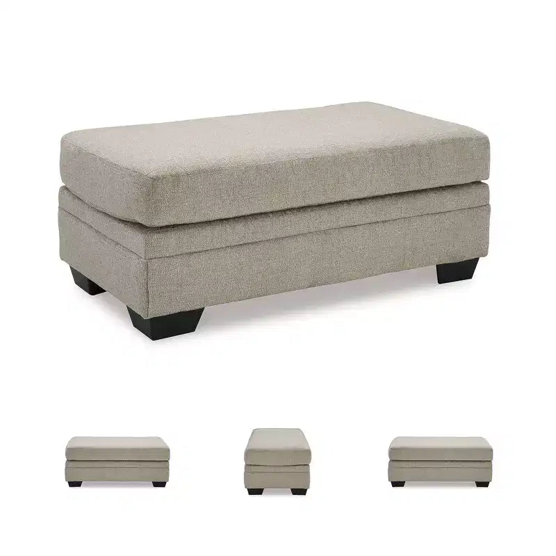 Signature Design by Ashley Stonemeade Pouf Rivestito, Tortora