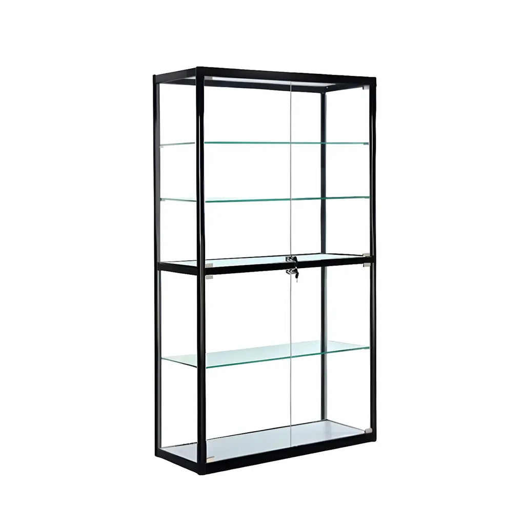 Vetrinetta rettangolare in vetro nero contemporanea