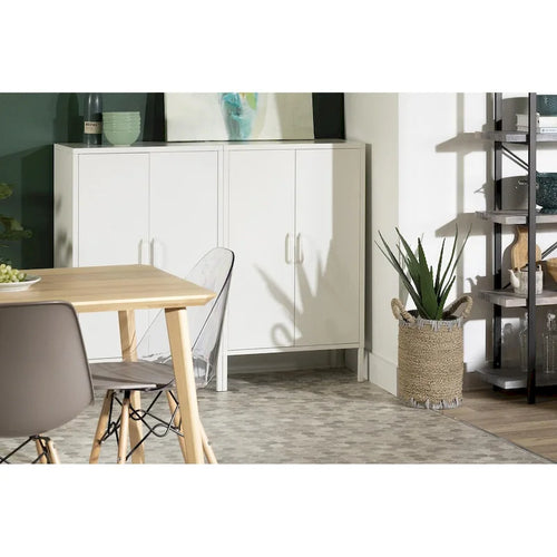 Armadietto metallico a 2 ante con ripiani regolabili